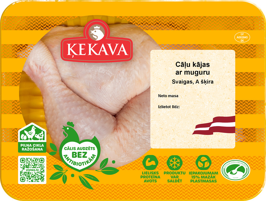 Cāļu kājas ar muguru fas. Akat., sveramas, Ķekava