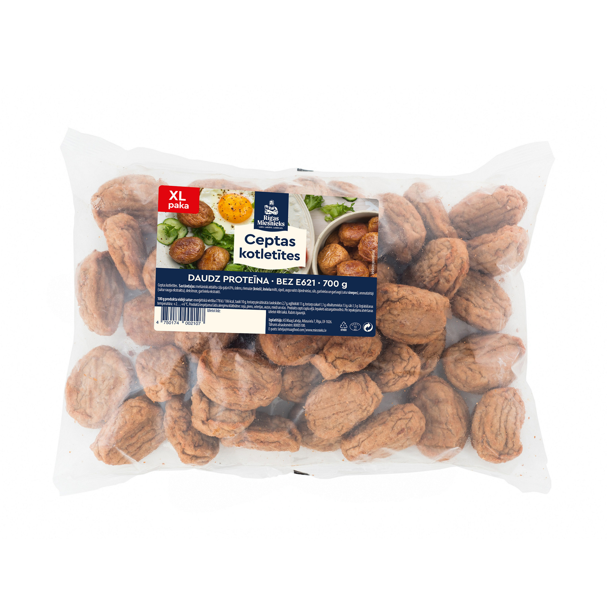 Ceptas kotletītes XL 700g, RM