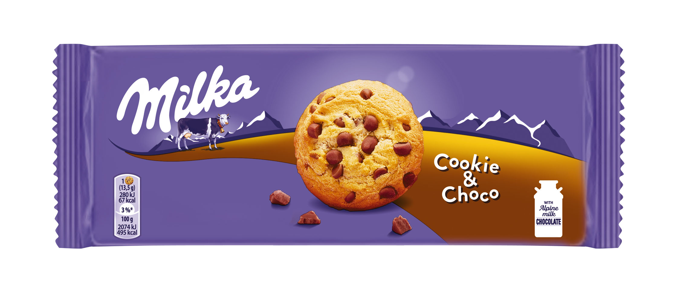 Cepumi Choco Cookies 135g, Milka
