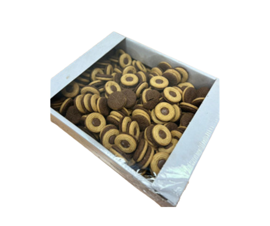 Cepumi dubultie ar lazdu riekstu pildījumu, sverami