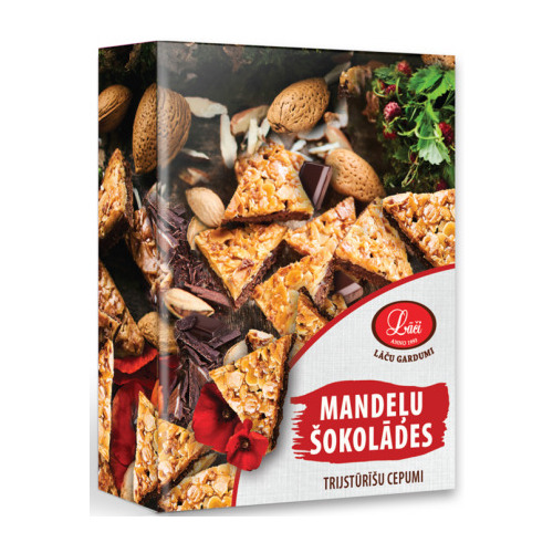 Cepumi Mandeļu trijstūrīši ar šokolādi 220g, Lāči