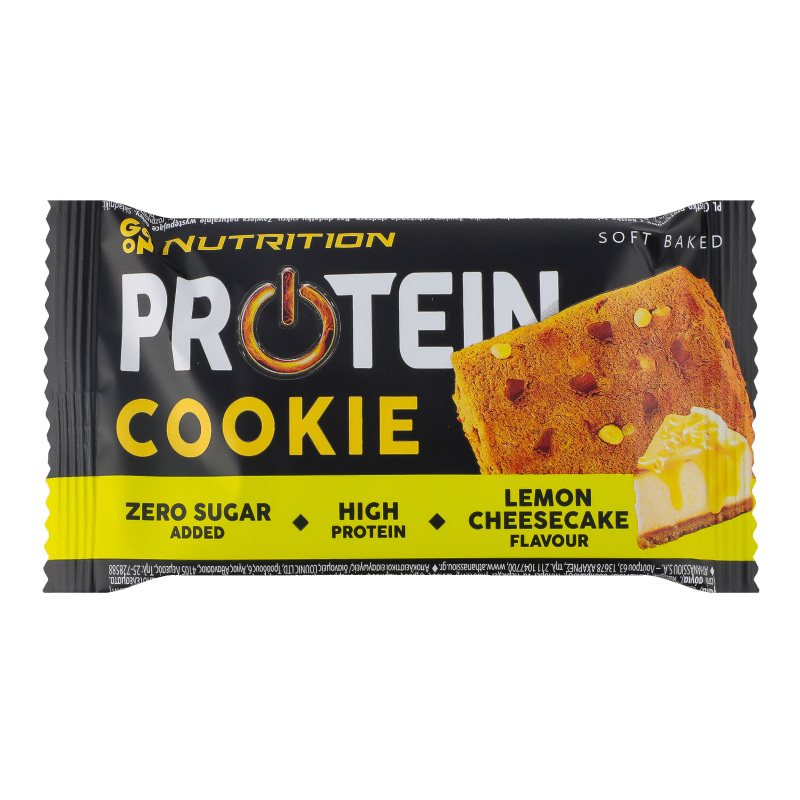 Cepums proteīna ar citrona siera kūkas garšu 50g, Go On Nutrition