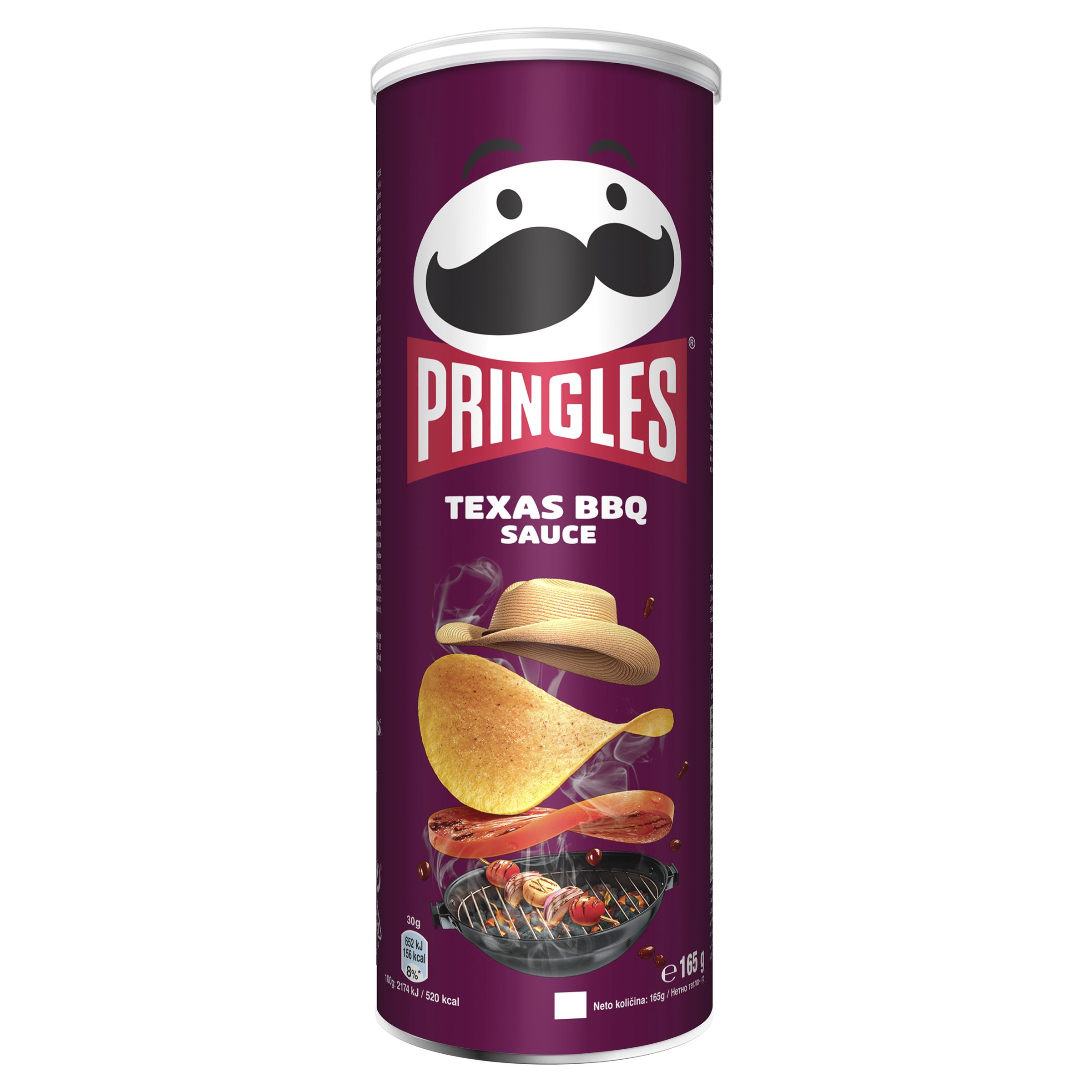 Čipsi ar bārbekjū garšu 165g, Pringles