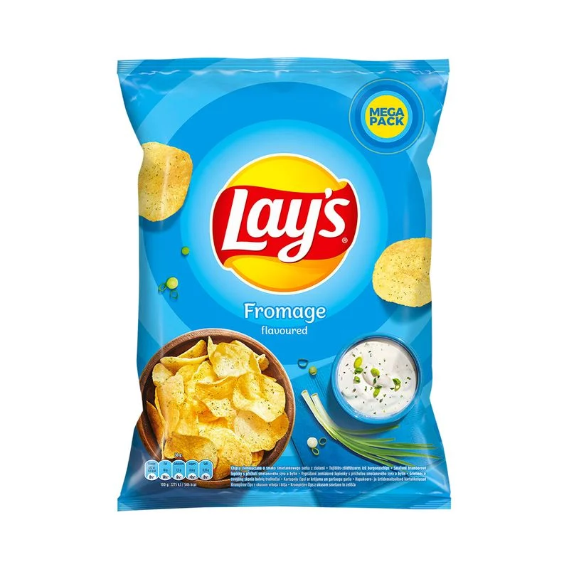 Čipsi ar krējuma un zaļo lociņu garšu 200g, Lays
