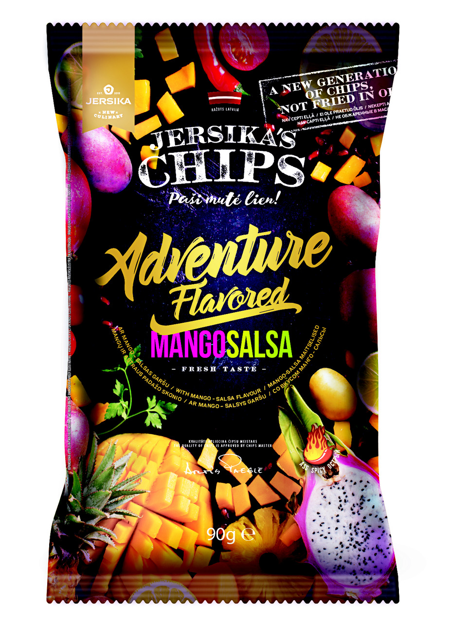 Čipsi ar mango salsu Jersikas 90g