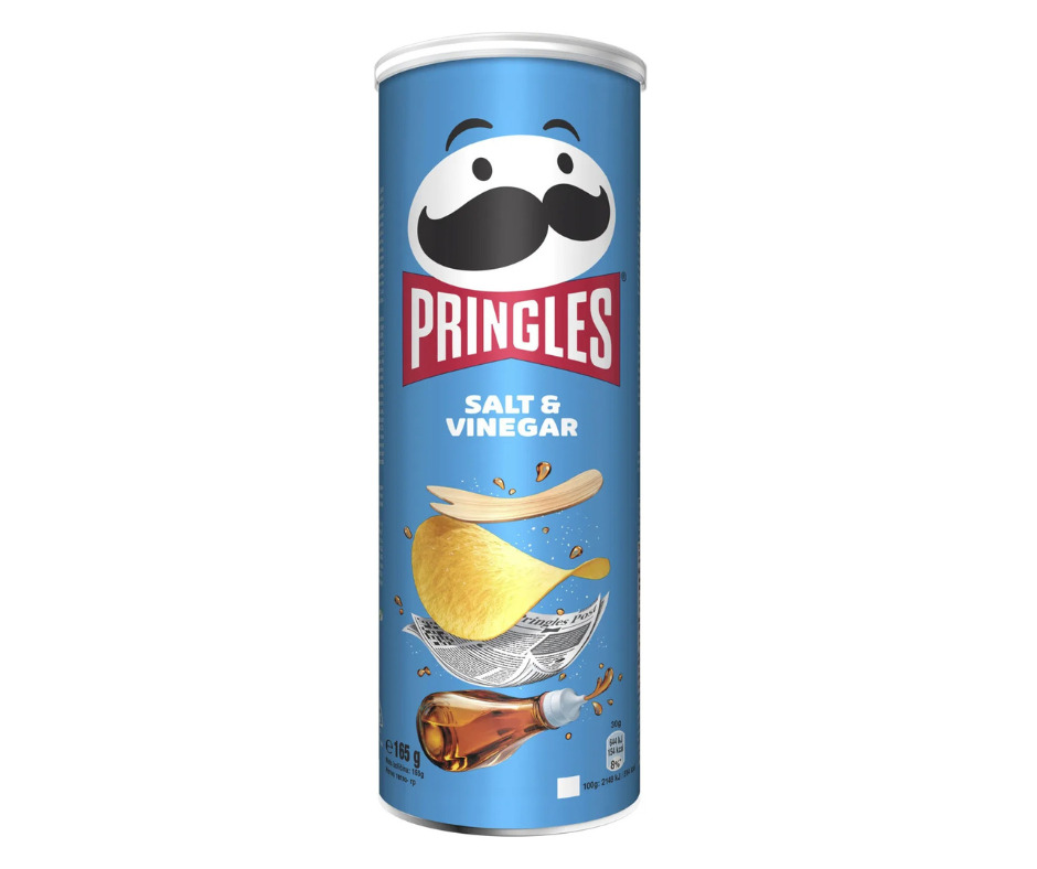 Čipsi ar sāls un etiķa garšu 165g, Pringles