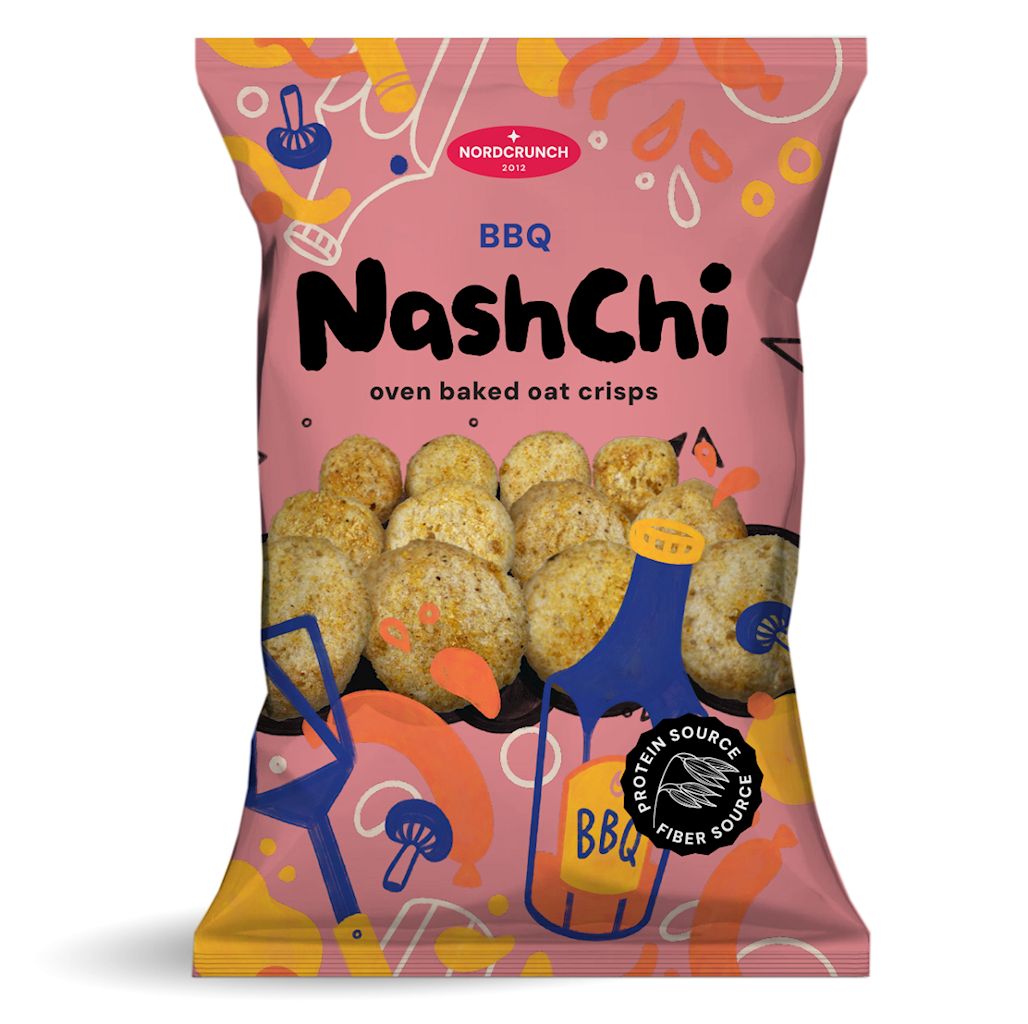 Čipsi auzu ar BBQ garšu 60g, Nashchi