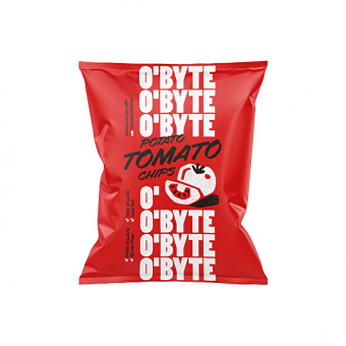 Čipsi kartupeļu ar tomātu garšu 60g, O'Byte