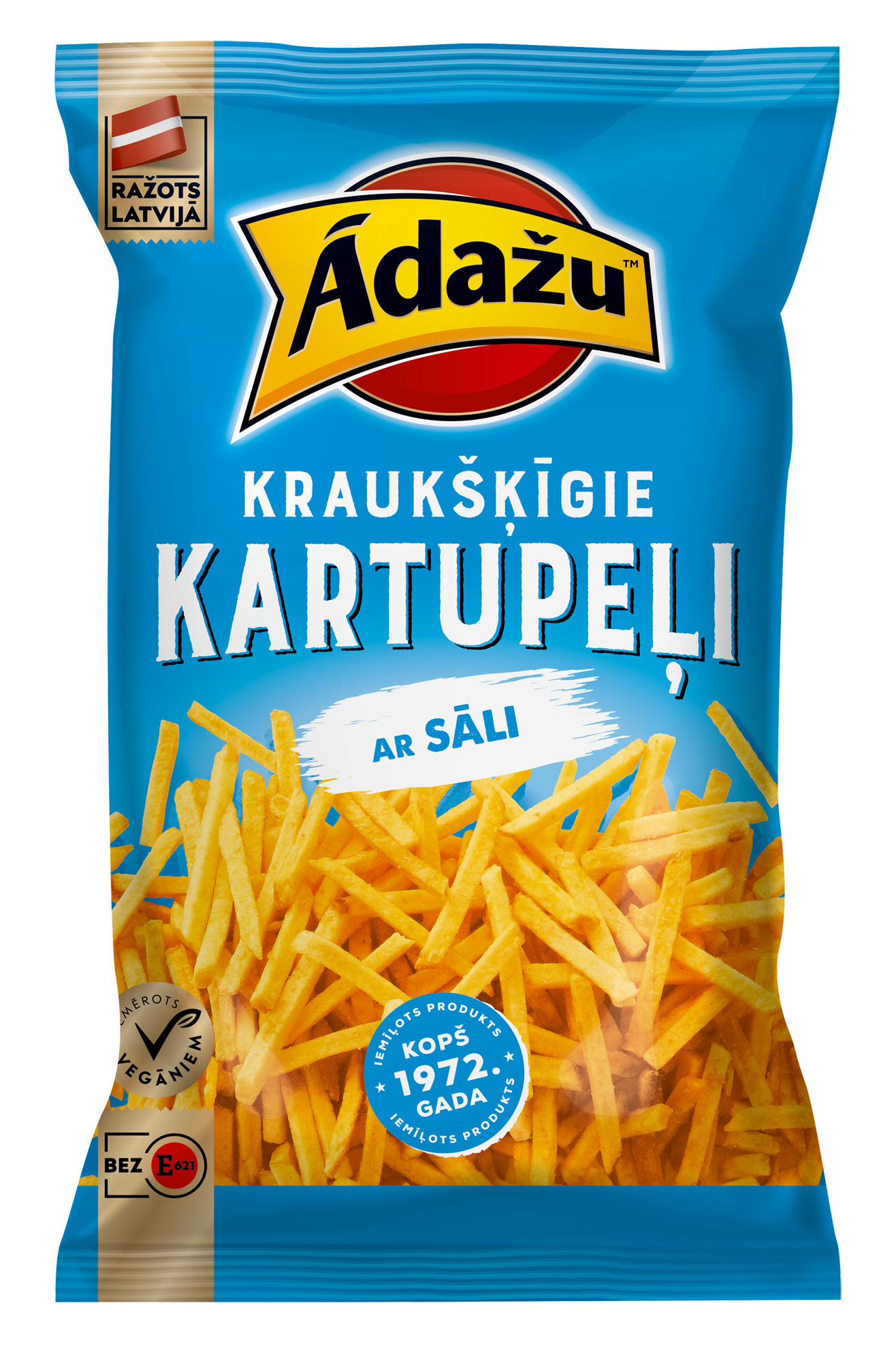 Čipsi Kraukšķīgie kartupeļi ar sāli 100g, Ādažu