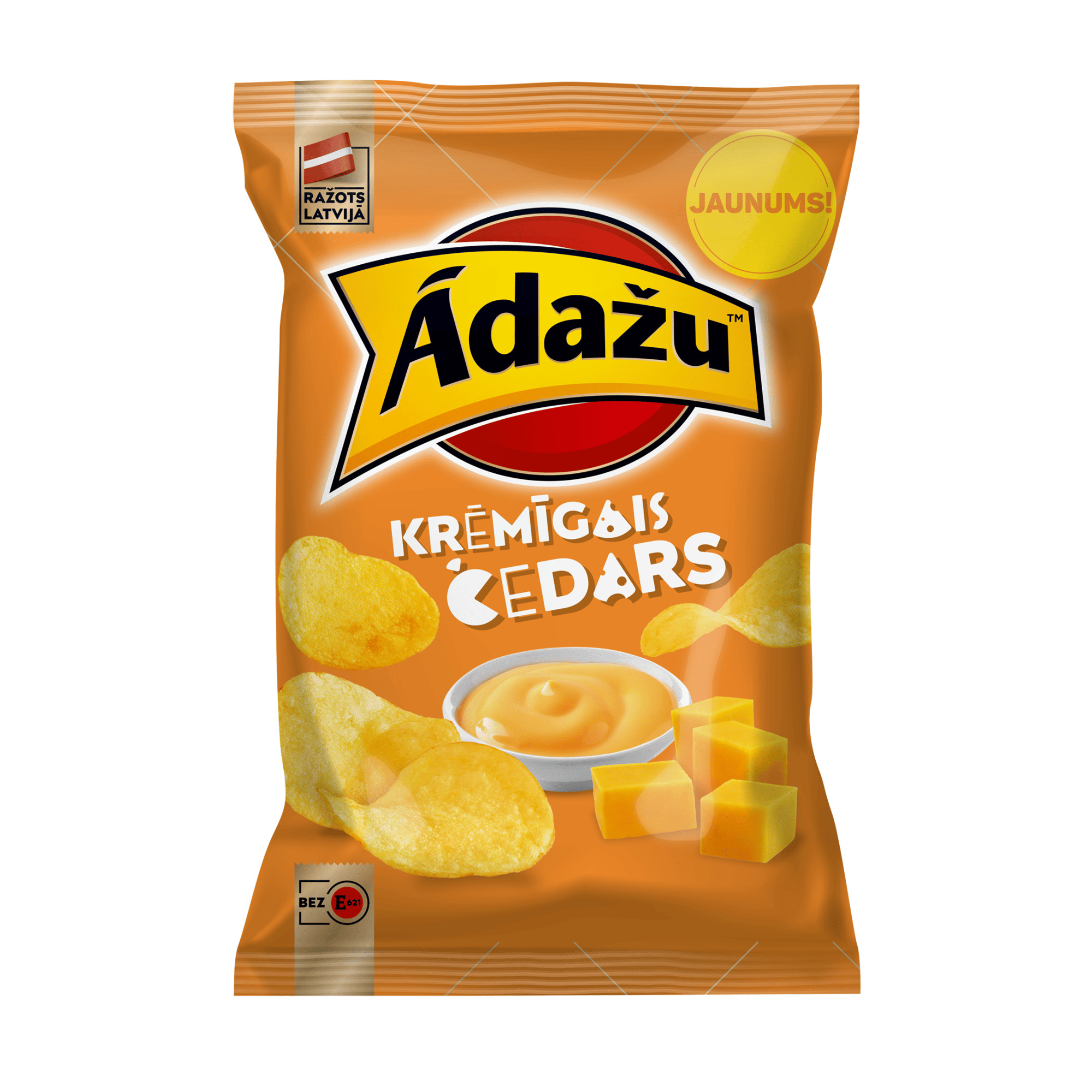 Čipsi Krēmīgais čedars 130g, Ādažu