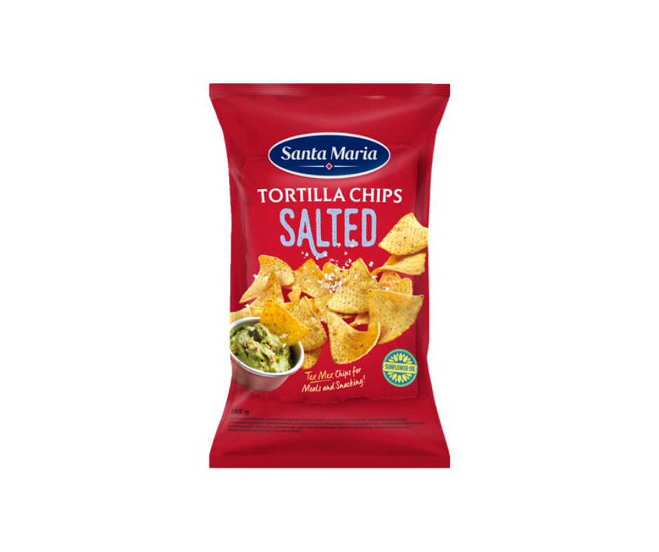 Čipsi kukurūzas ar sāli 185g, Santa Maria