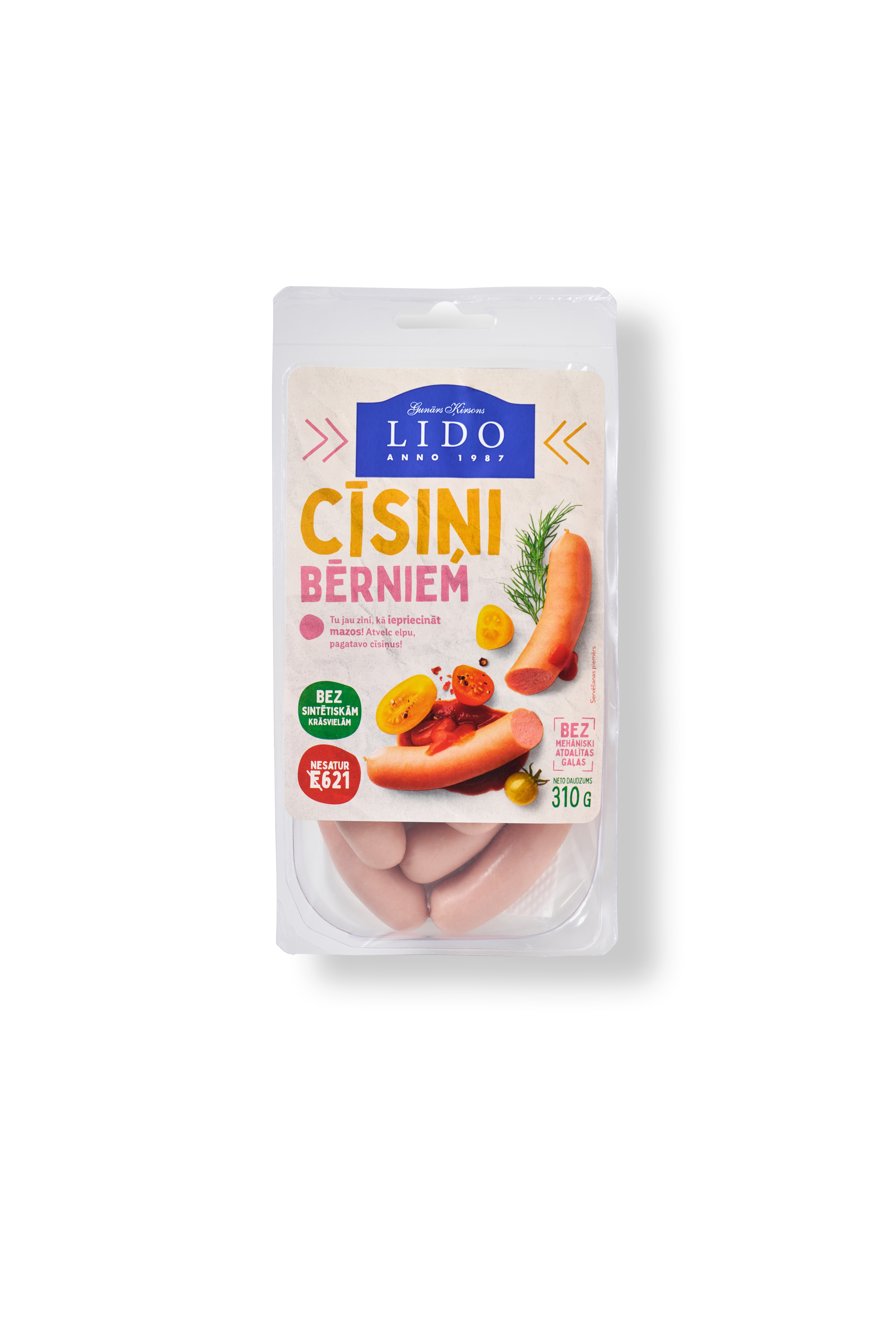 Cīsiņi Bērnu 310g, Lido