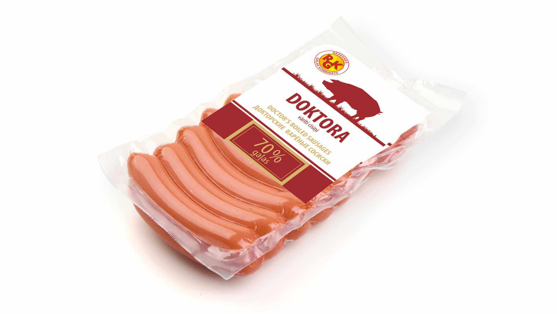 Cīsiņi vārīti Doktora 580g, RGK