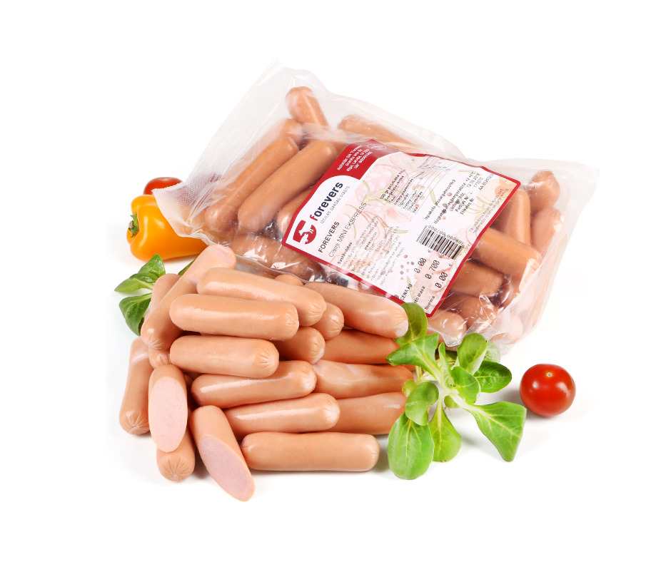 Cīsiņi vārīti Mini bez apv., sverami, Forevers