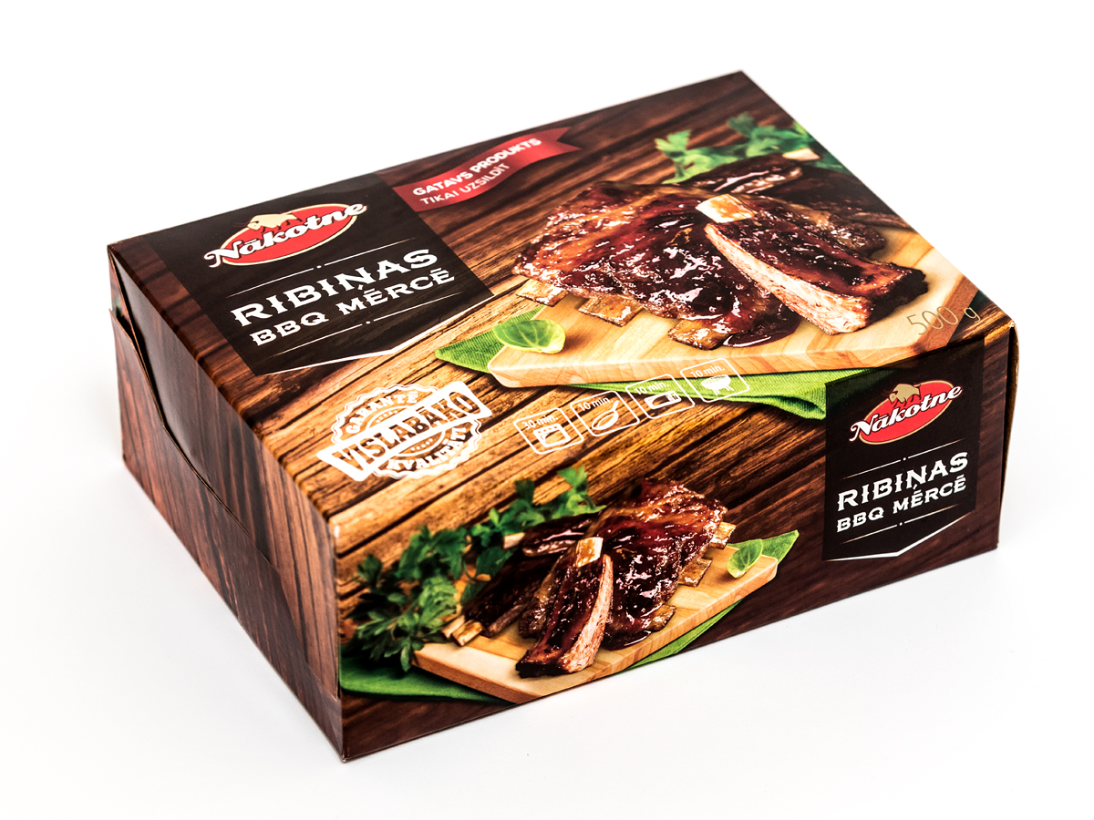 Cūkas ribiņas BBQ mērcē 500g, GPU Nākotne