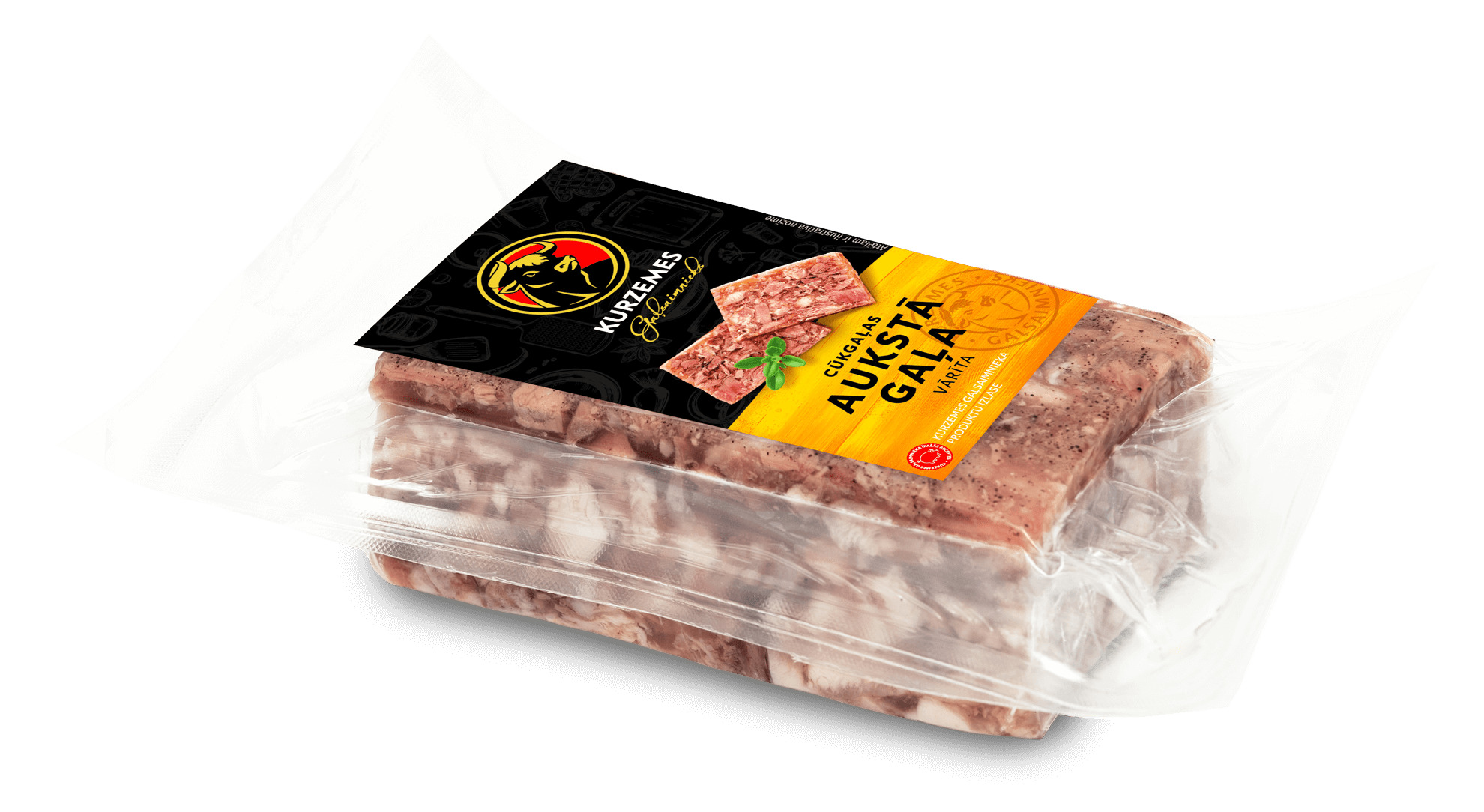 Cūkgaļas Aukstā gaļa vārīta vak., sverama, KGS