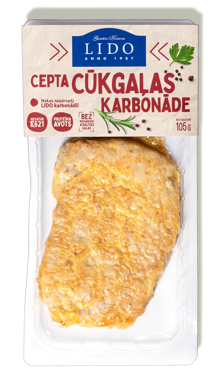 Cūkgaļas karbonāde cepta 105g, Lido