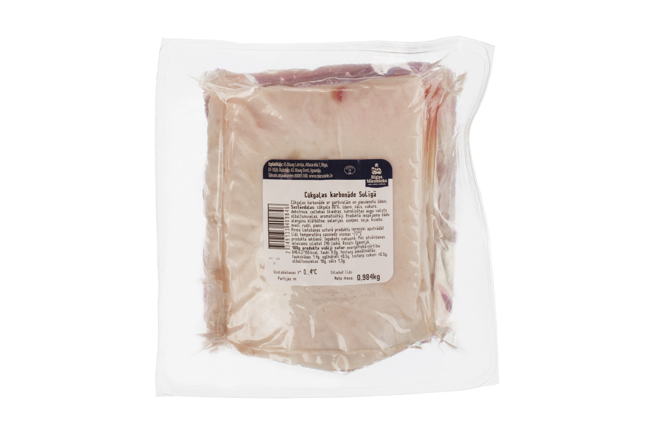 Cūkgaļas karbonāde Sulīgā, sverama, RM