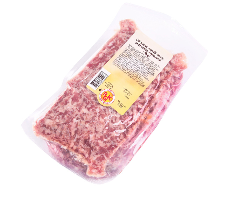 Cūkgaļas maltā masa, atdzesēta vak., sverama, RGK