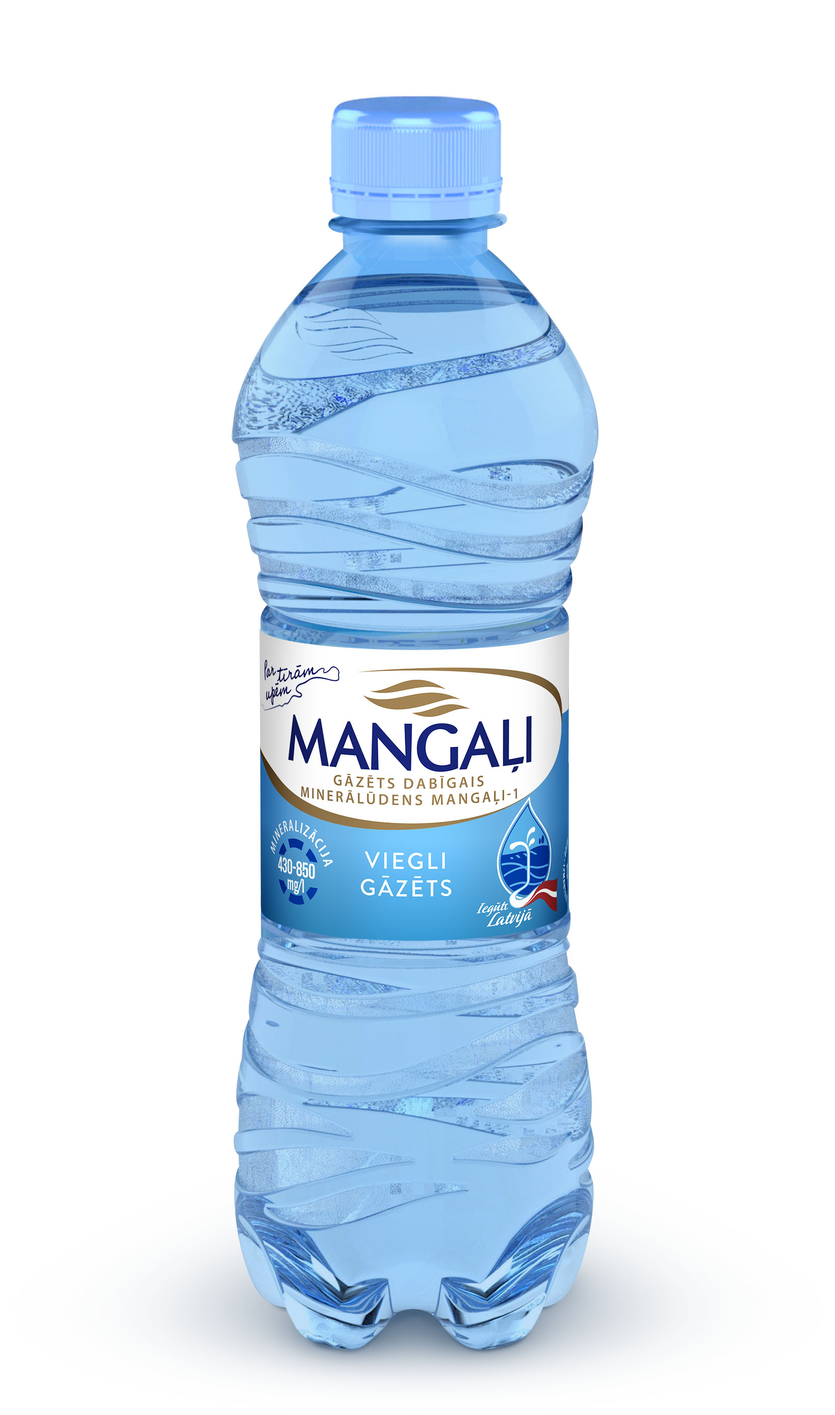 Dabīgais ūdens viegli gāz. Mangaļi-1 0.5l PET.