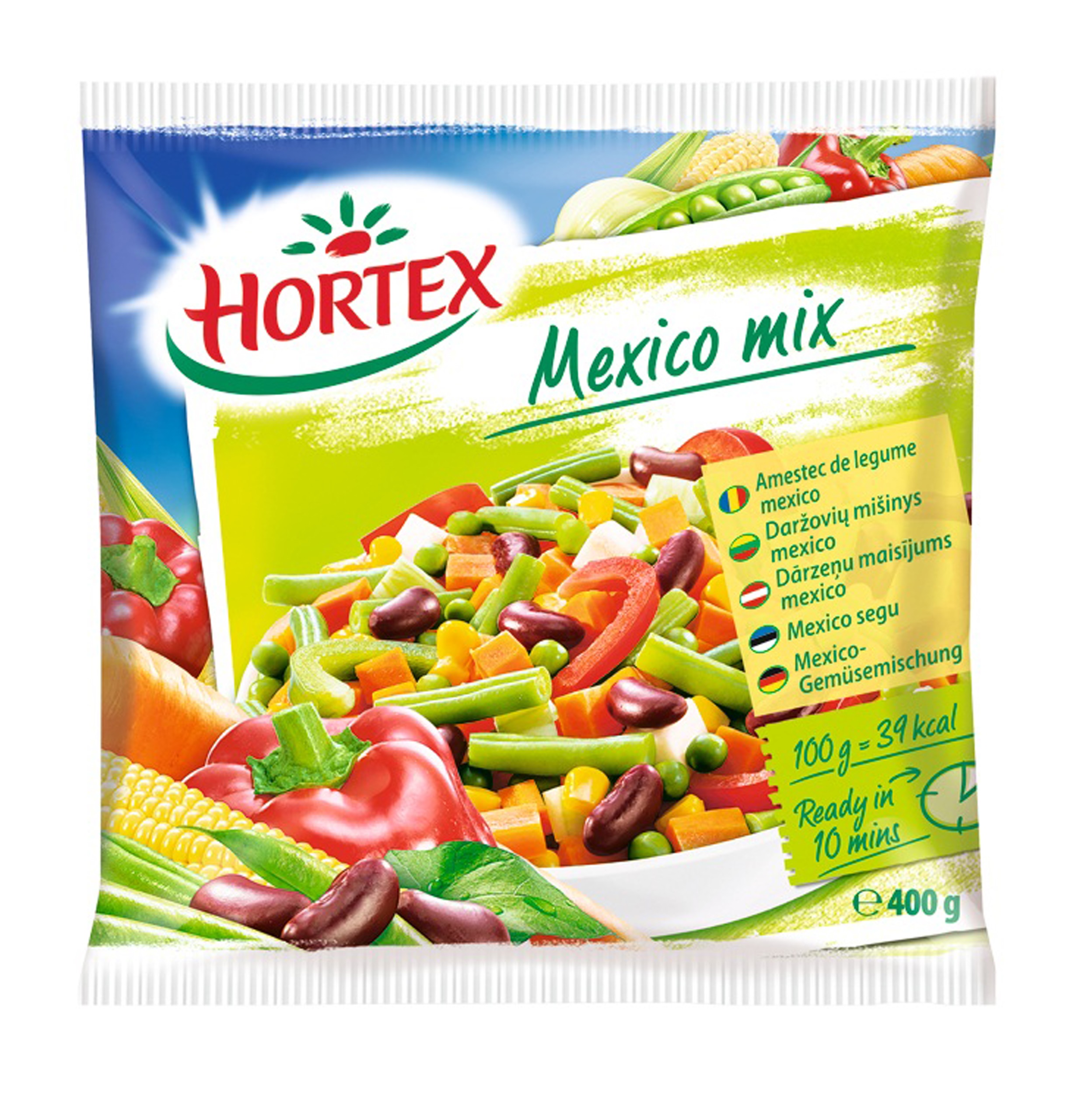 Dārzeņu maisījums saldēts Meksikāņu 400g, Hortex