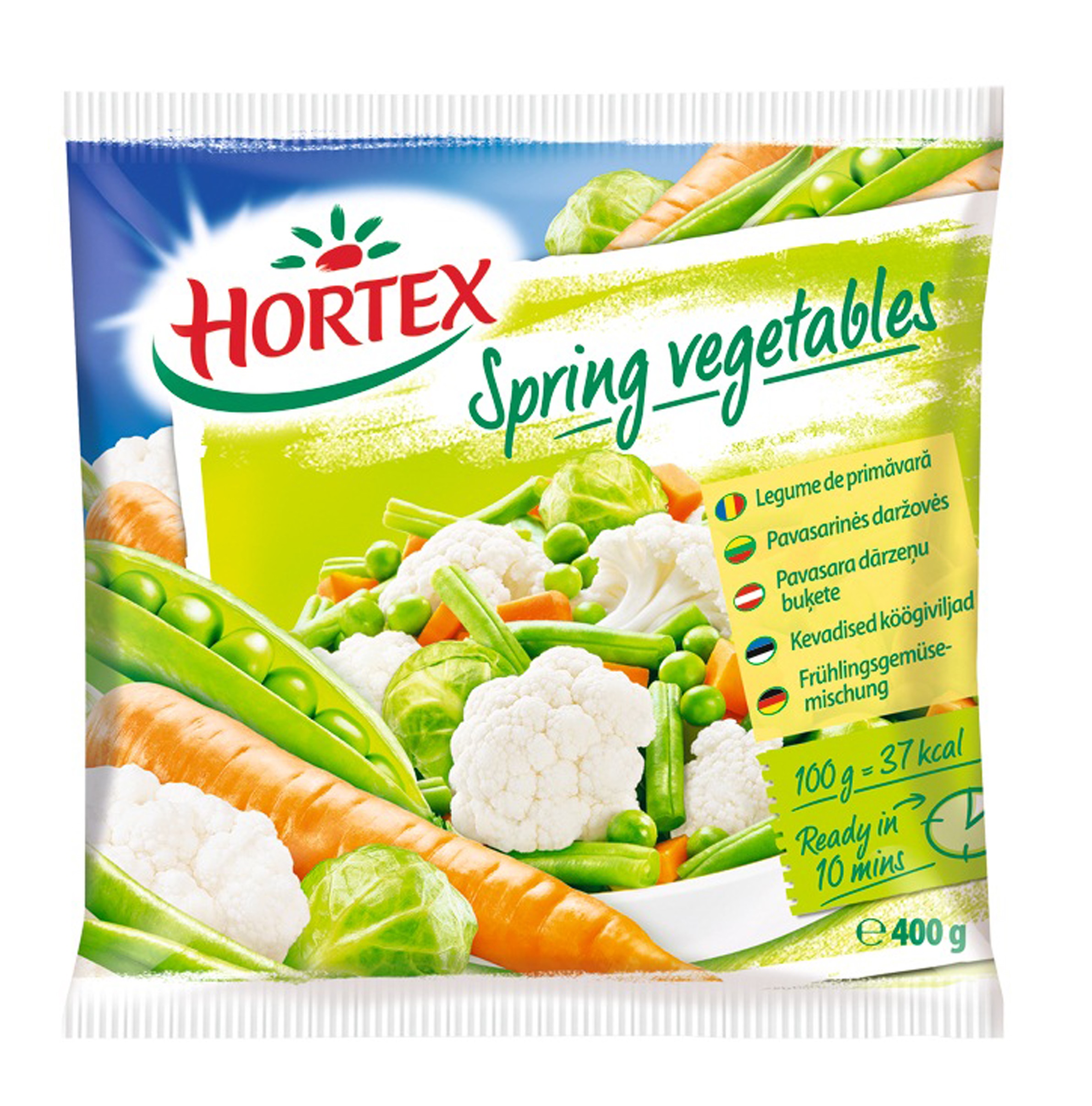Dārzeņu maisījums saldēts Pavasara buķete 400g, Hortex