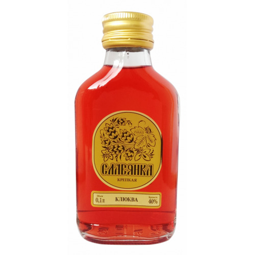 Degvīns arom. dzērveņu Slavjanka krepkaja Kljukva 40% 0.1