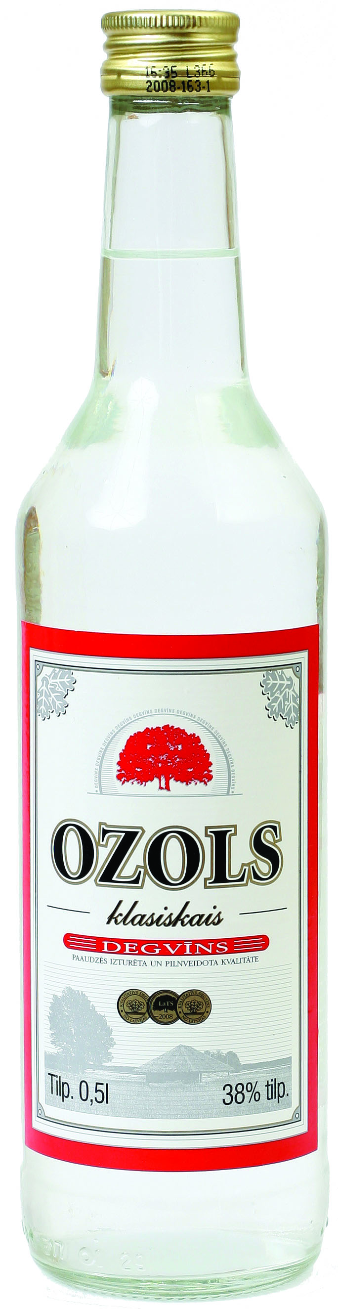 Degvīns klasiskais 38% 0.5l, Ozols