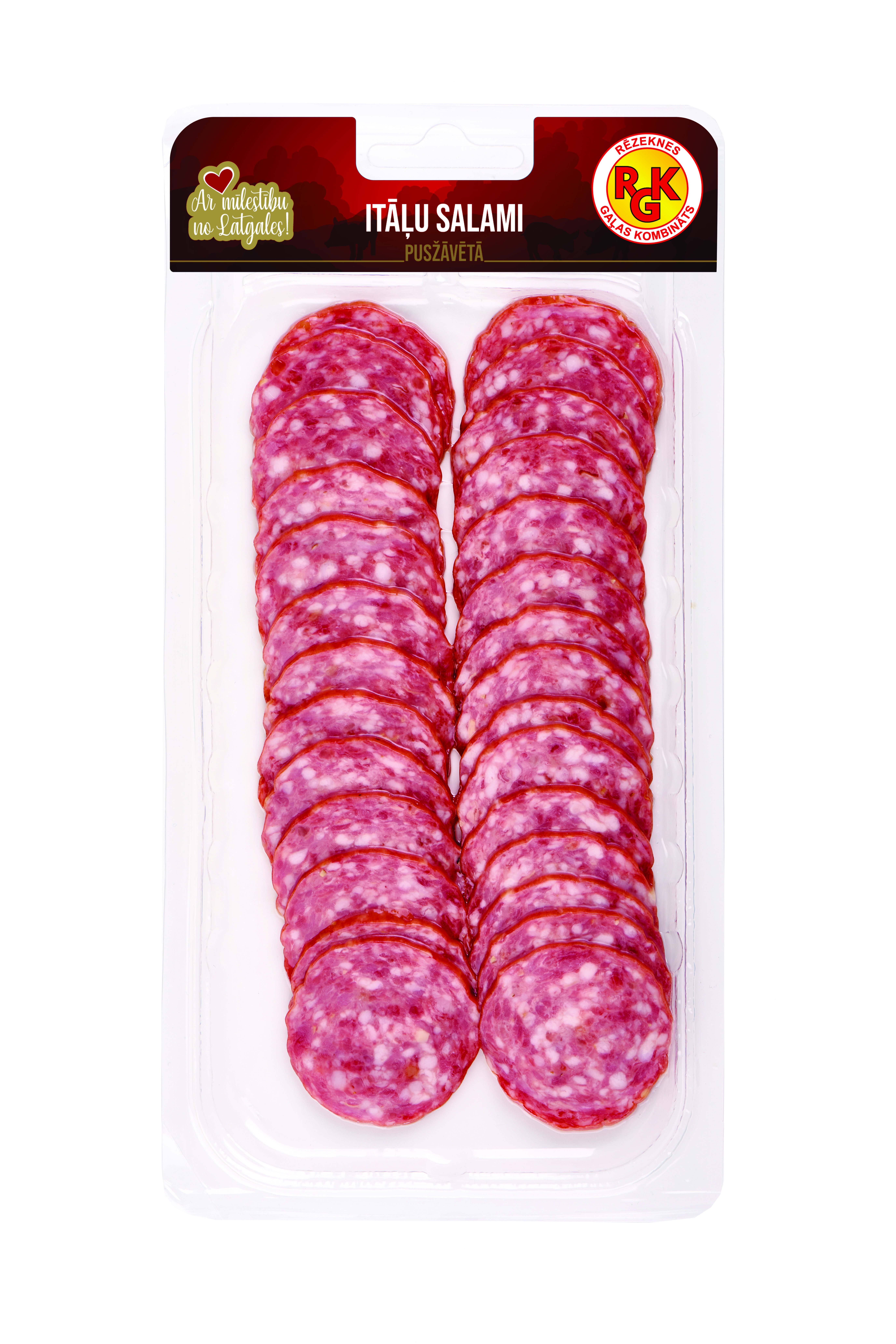 Desa p/ž salami Itāļu, šķēlēs 100g, RGK