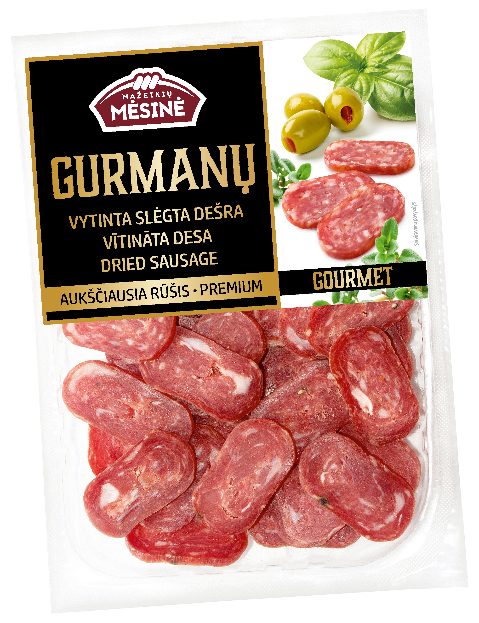 Desa vītināta Gurmanu, sagriezta, 150g