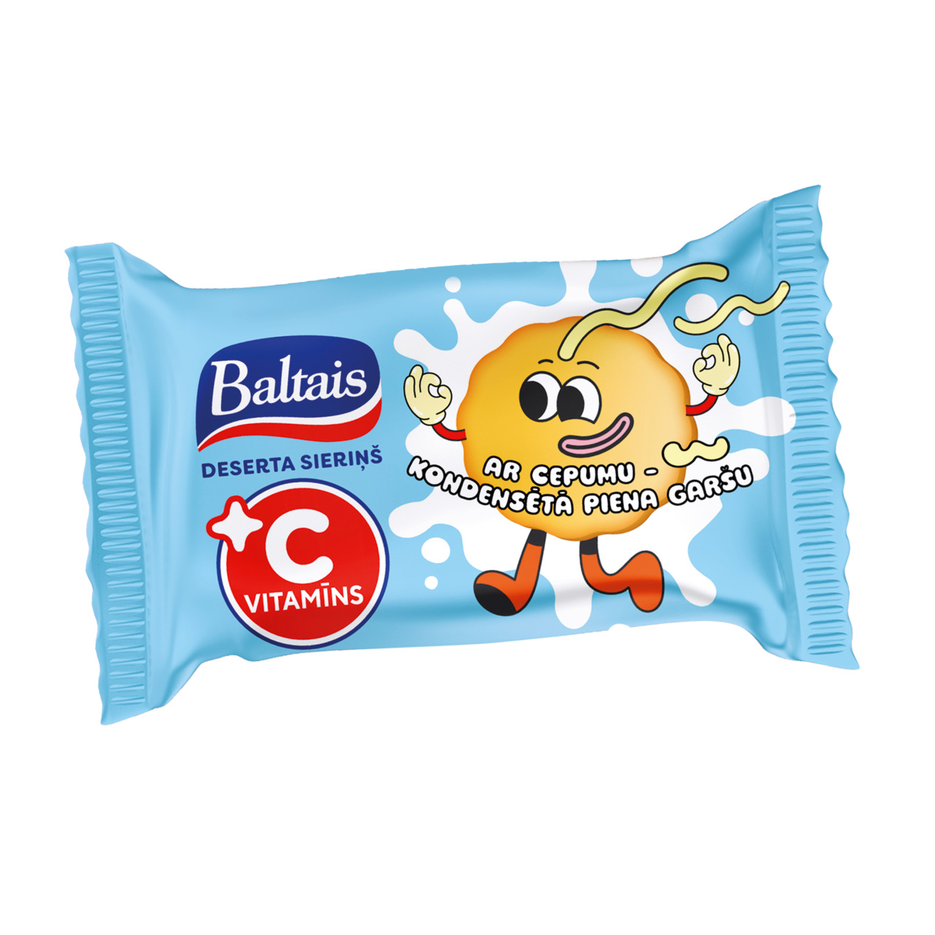 Deserta sieriņš ar C vitamīnu un cepuma - kondensētā piena garšu 38g, Baltais