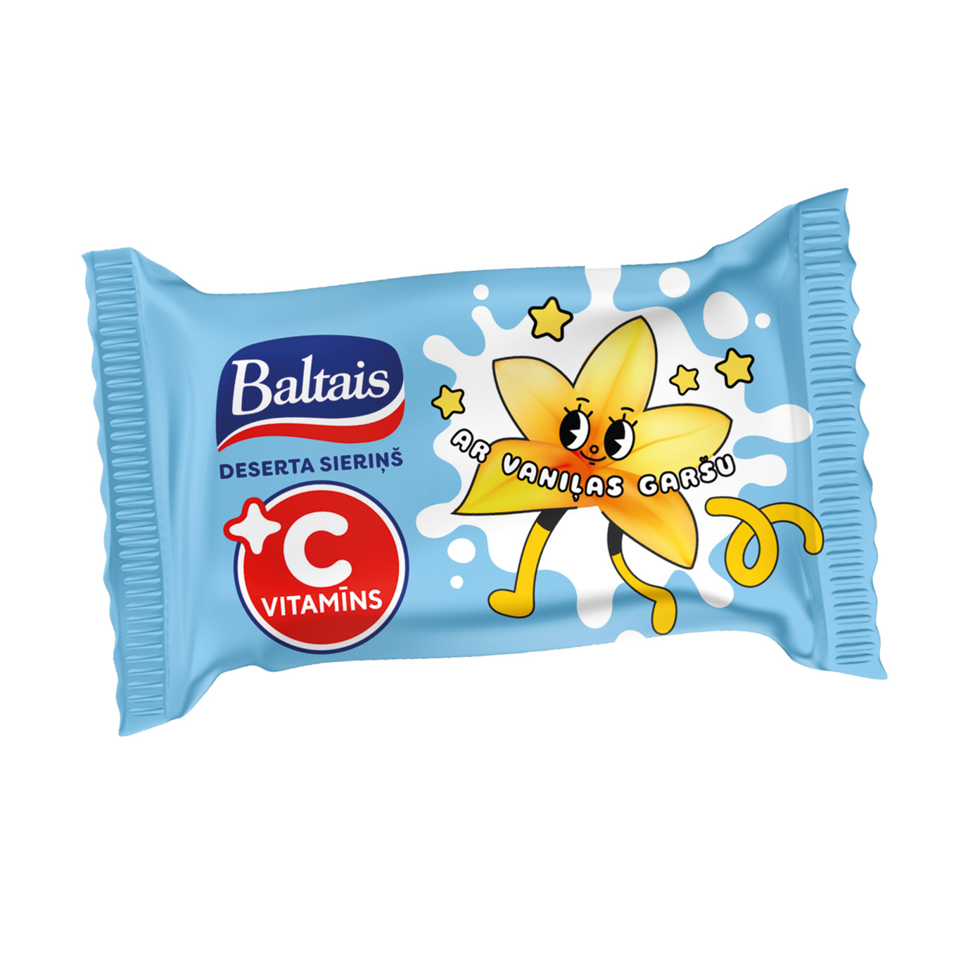 Deserta sieriņš ar C vitamīnu un vaniļas garšu 38g, Baltais