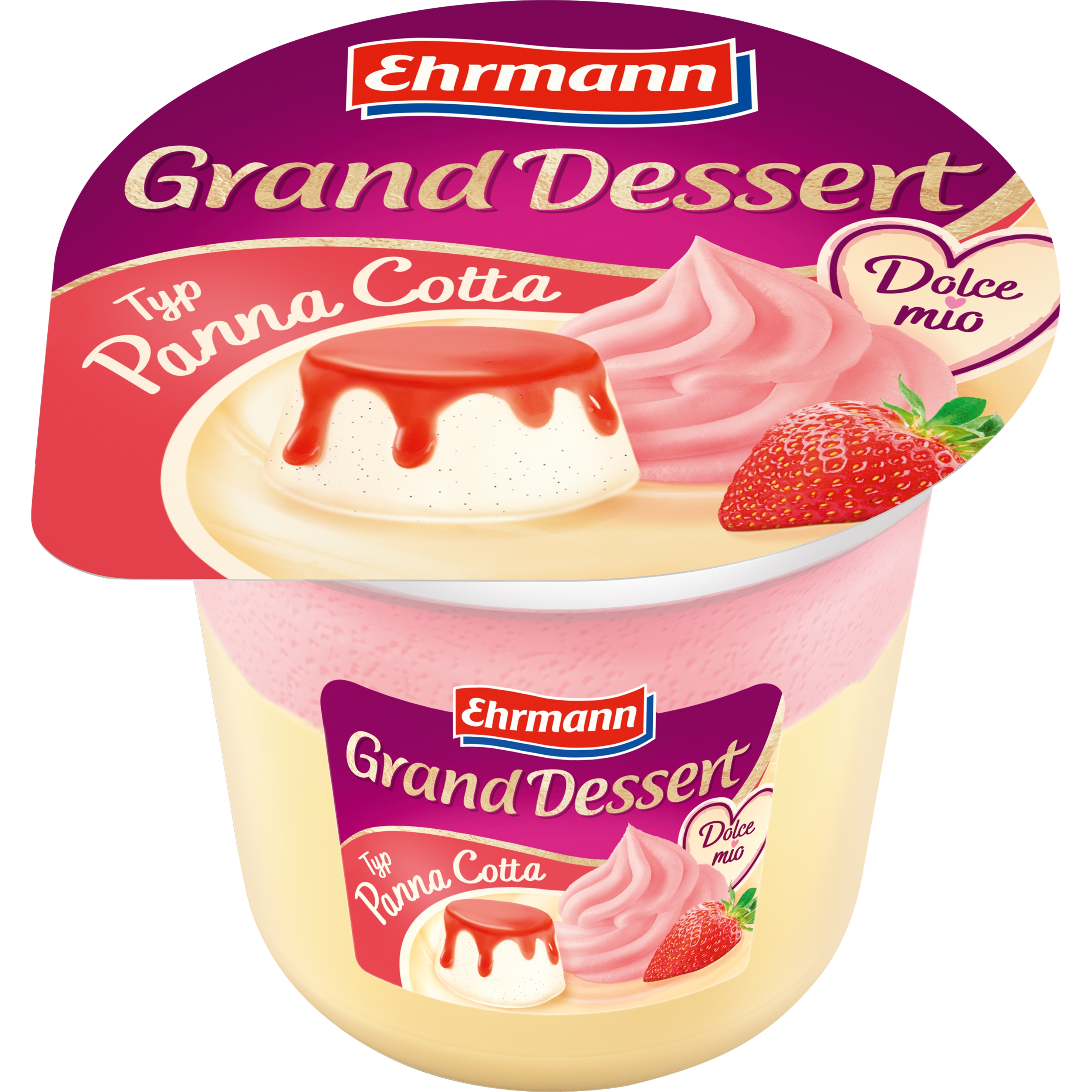 Deserts ar Panna Cotta garšu Grand Dessert 190g, Ehrmann