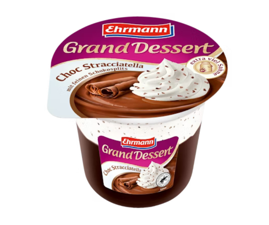Deserts ar šokolādes gabaliņiem Grand Dessert 190g, Ehrmann