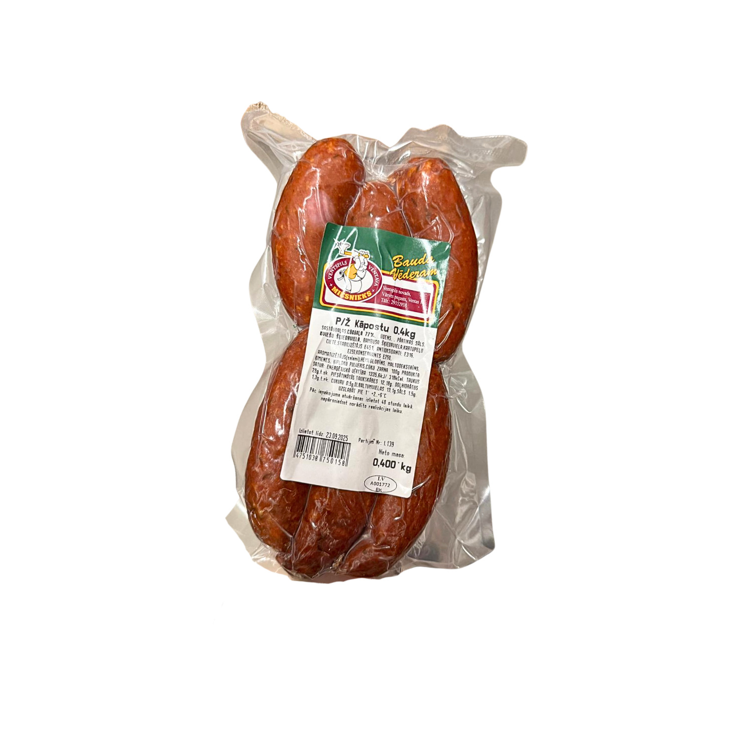 Desiņas Kāpostu 400g, Ventspils Miesnieks