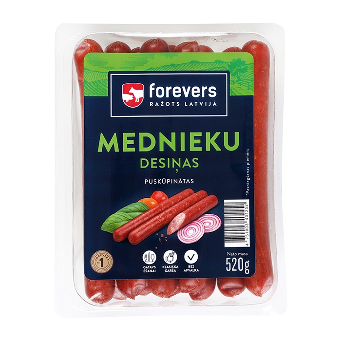 Desiņas kūpinātas Mednieku 520g, Forevers