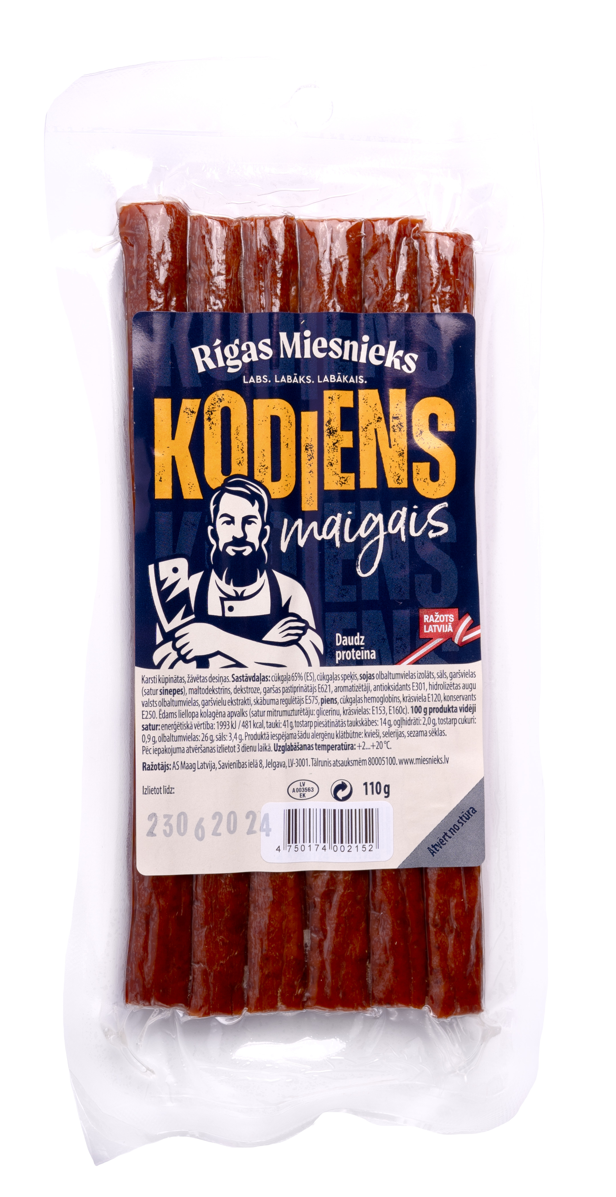 Desiņas Uzkodu Kodiens Maigais 110g, RM