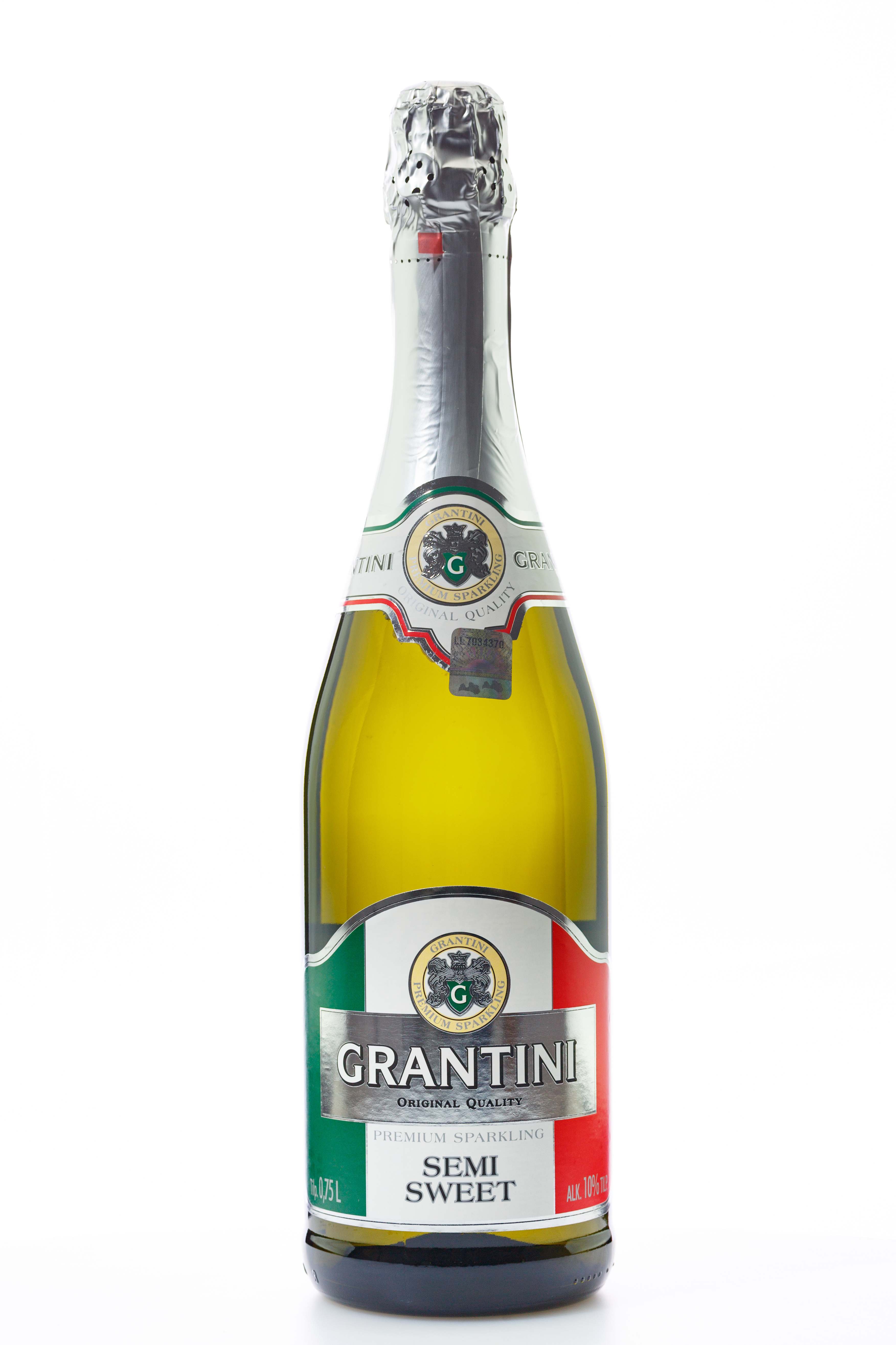 Dz.vīns Grantini pussaldais 10% 0.75l