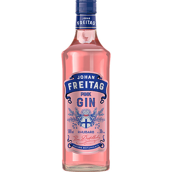 Džins Johan Freit. Pink Gin 38% 0.5l