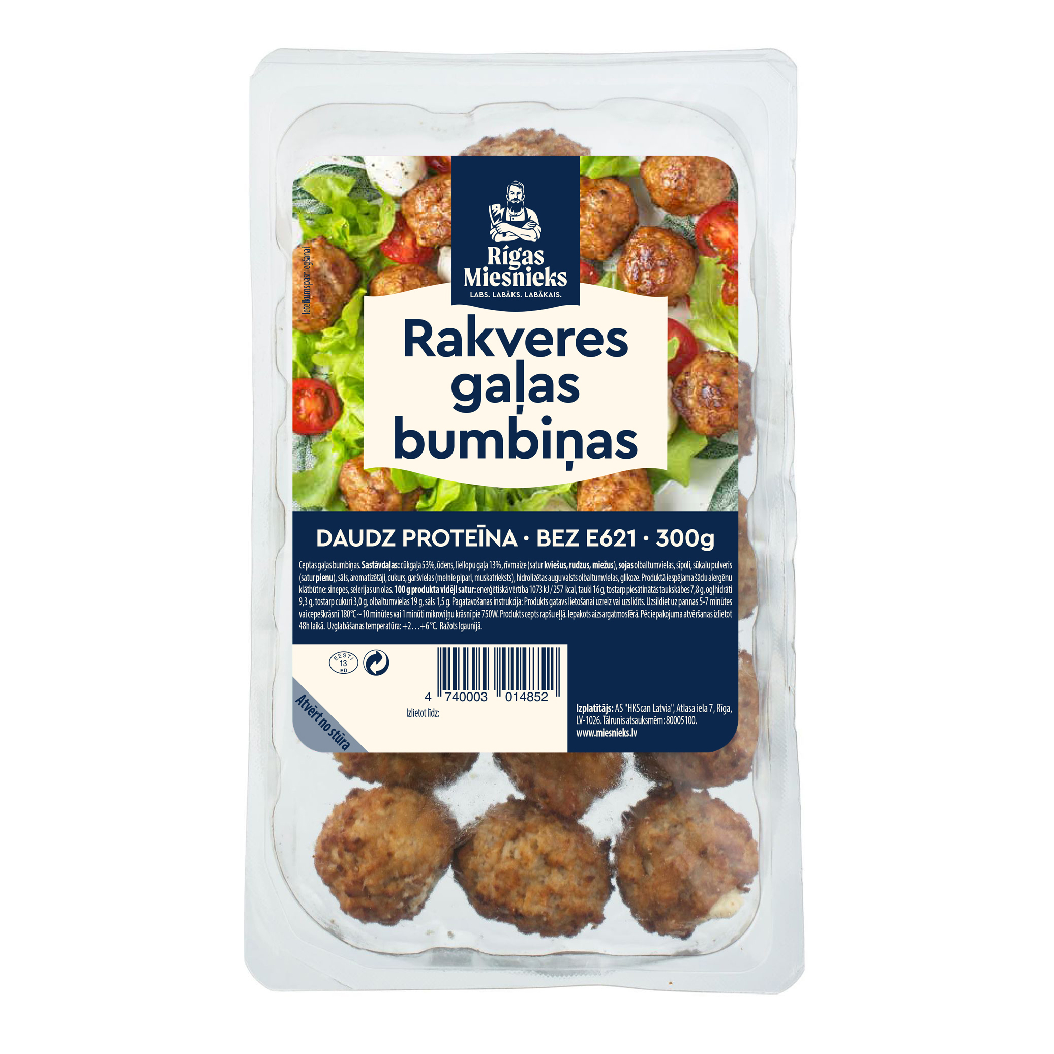Gaļas bumbiņas Rakveres 300g, RM
