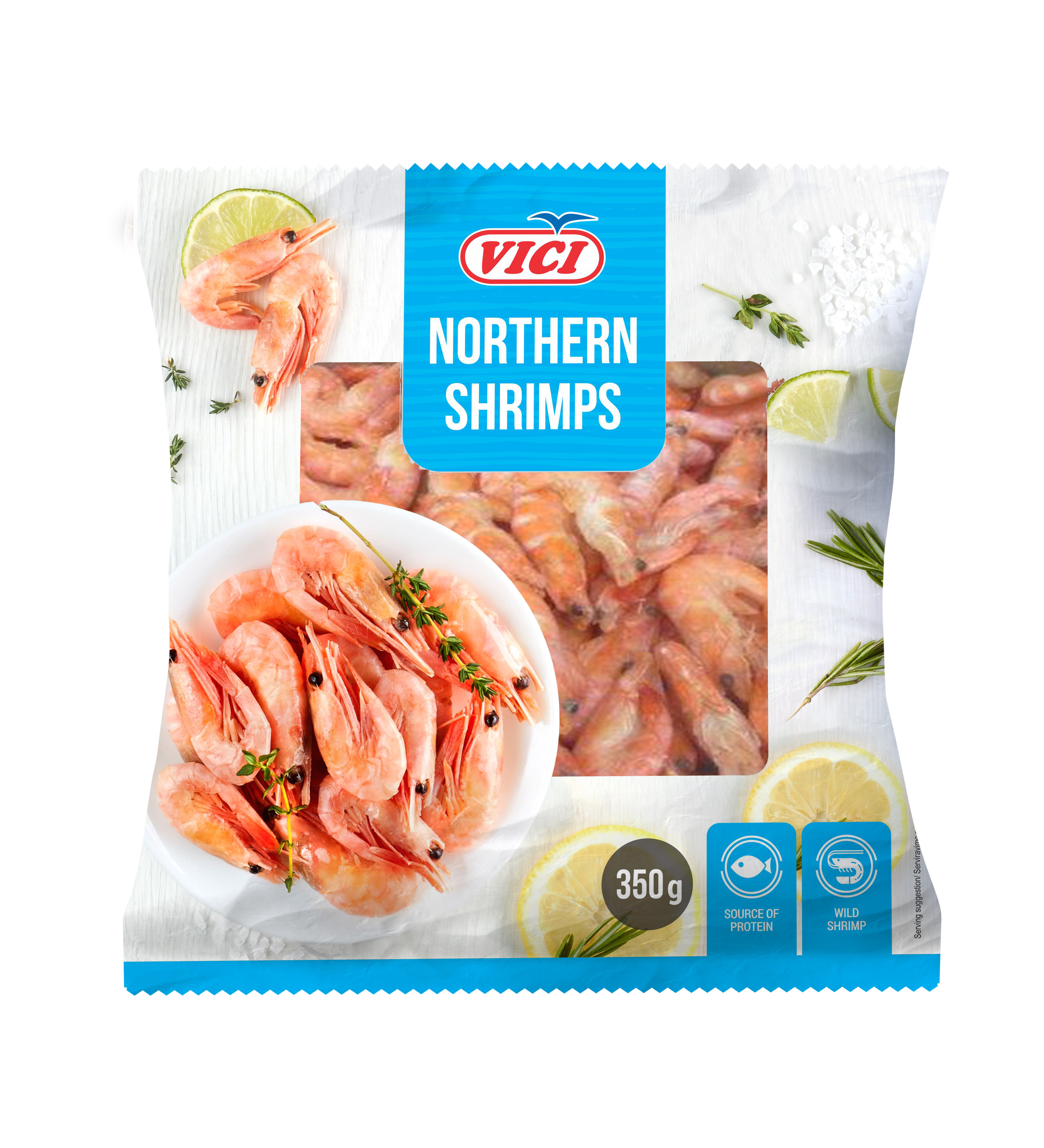 Garneles vār. a/č sald. glaz. 90/150 350g