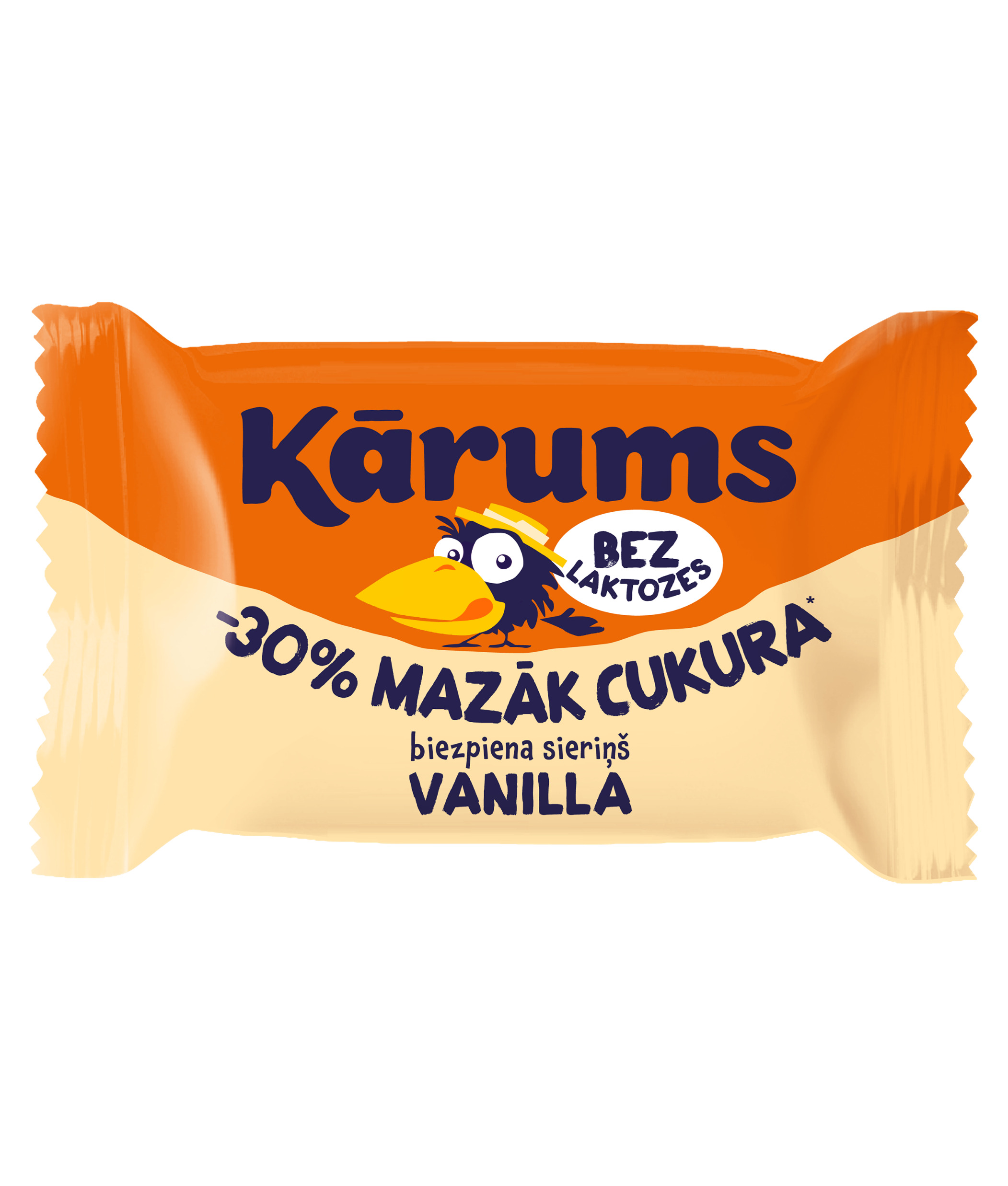 Glazēts biezpiena sieriņš vaniļas, bez laktozes 40g, Kārums