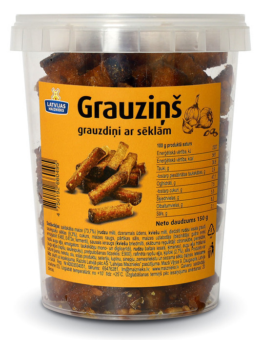 Grauzdiņi ar sēklām Grauziņš 150g, Latvijas Maiznieks