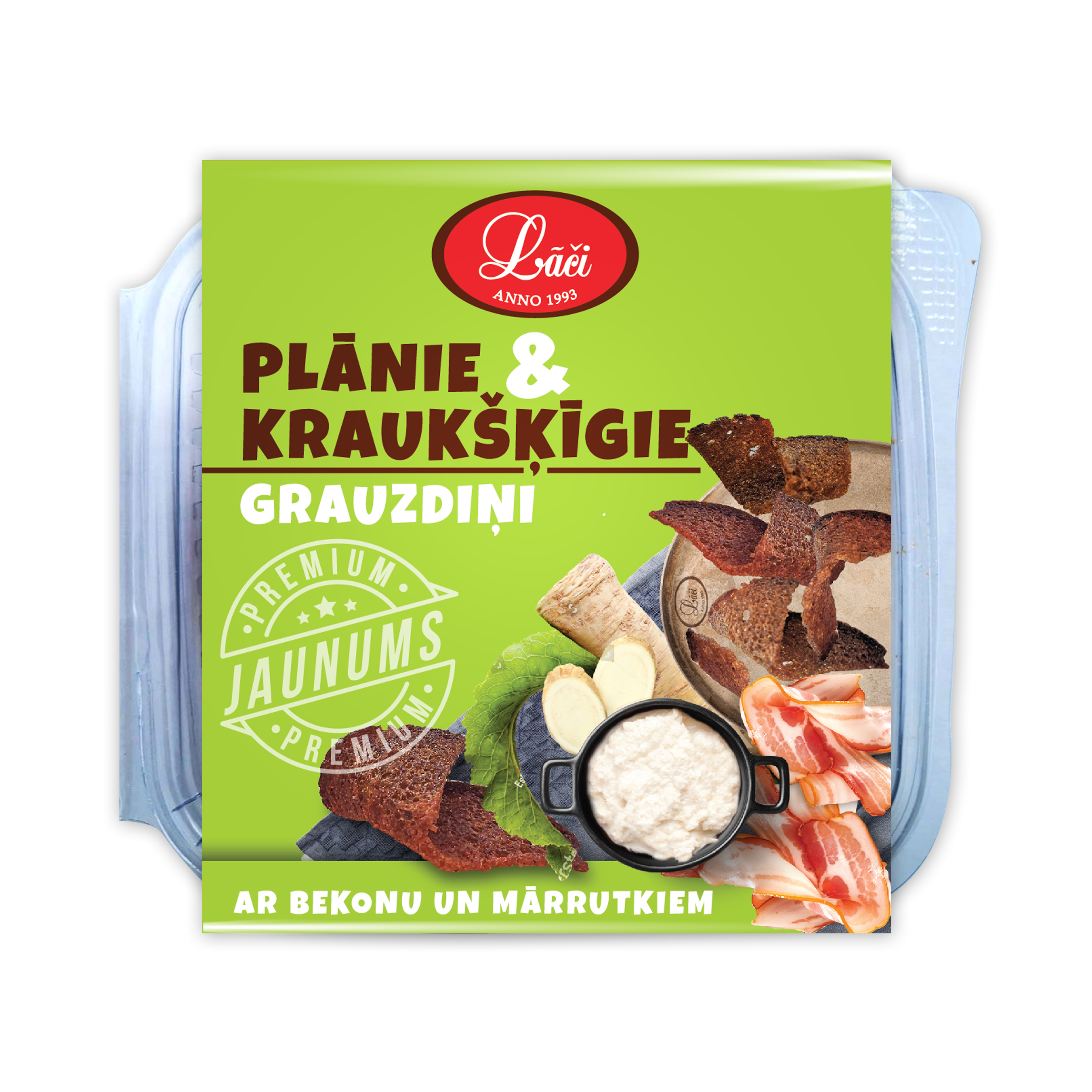 Grauzdiņi kraukšķīgie ar bekonu 100g, Lāči