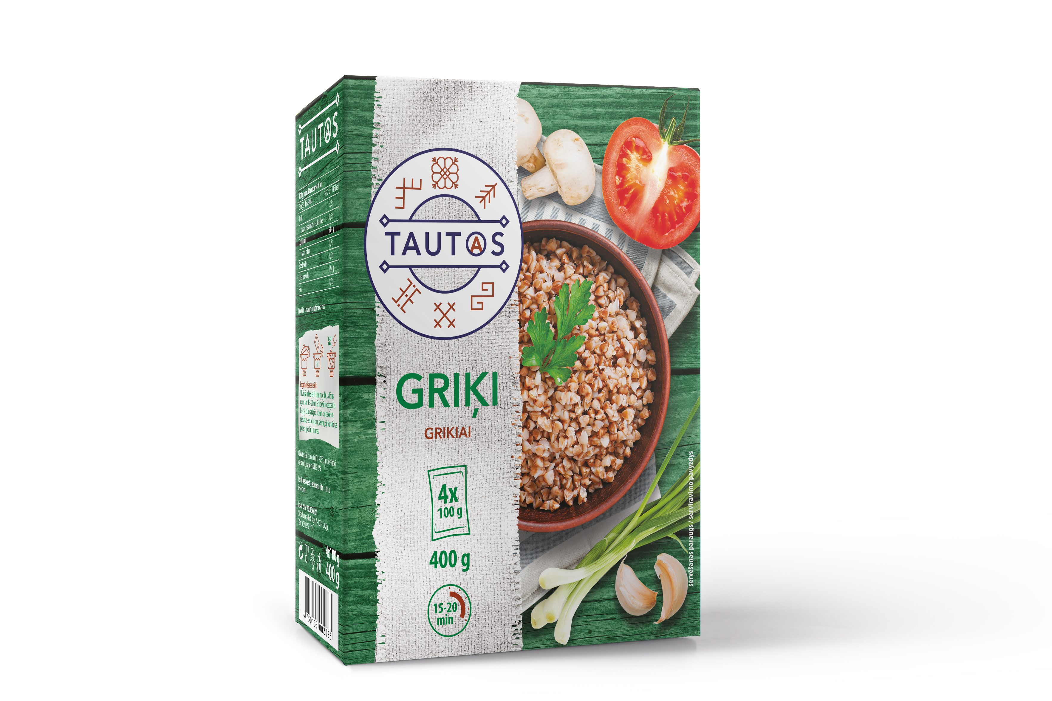 Griķi 4x100g, Tautas