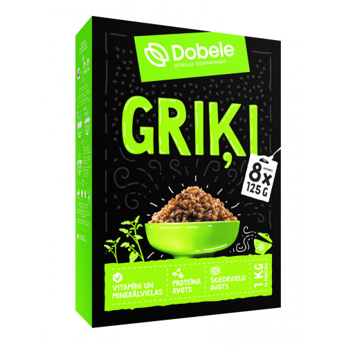Griķi 8x125g, Dobele