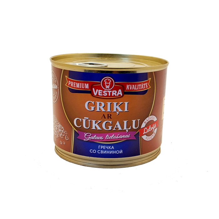 Griķi ar cūkgaļu 525g EO