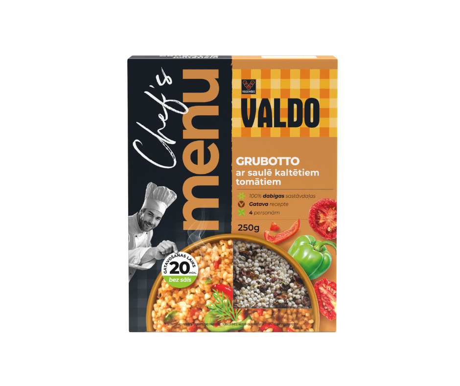 Grubotto ar saulē kaltētiem tomātiem 250g, Valdo