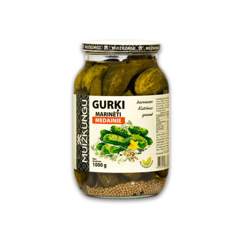 Gurķi marinēti Medainie 1kg (500g), Muižkungu