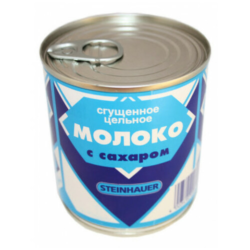 Iebiezinātais piens ar cukuru 397g, Steinhauer